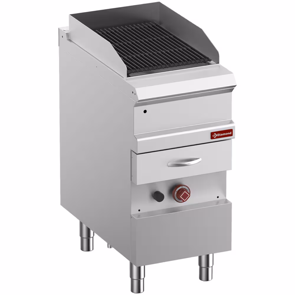 Grill Vapeur gaz,  grille en fonte 