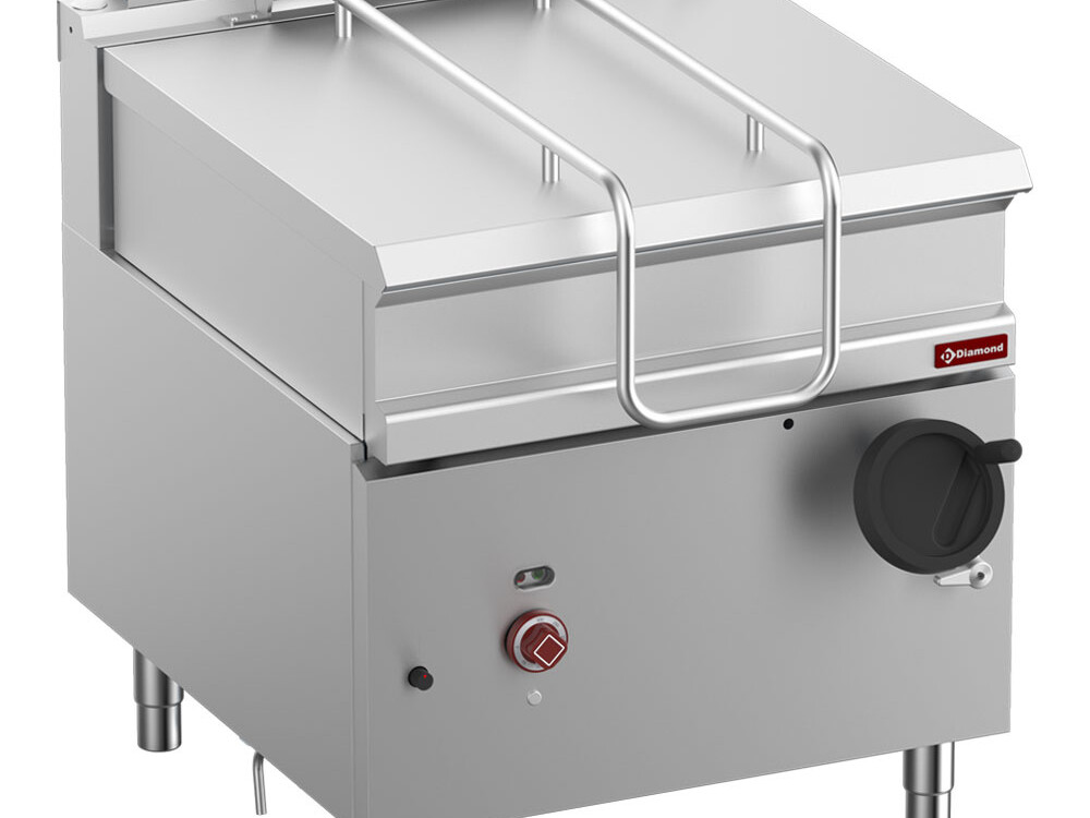 Sauteuse basculante gaz, cuve inox 80 lit. sur meuble - professionnel professionnel de qualité