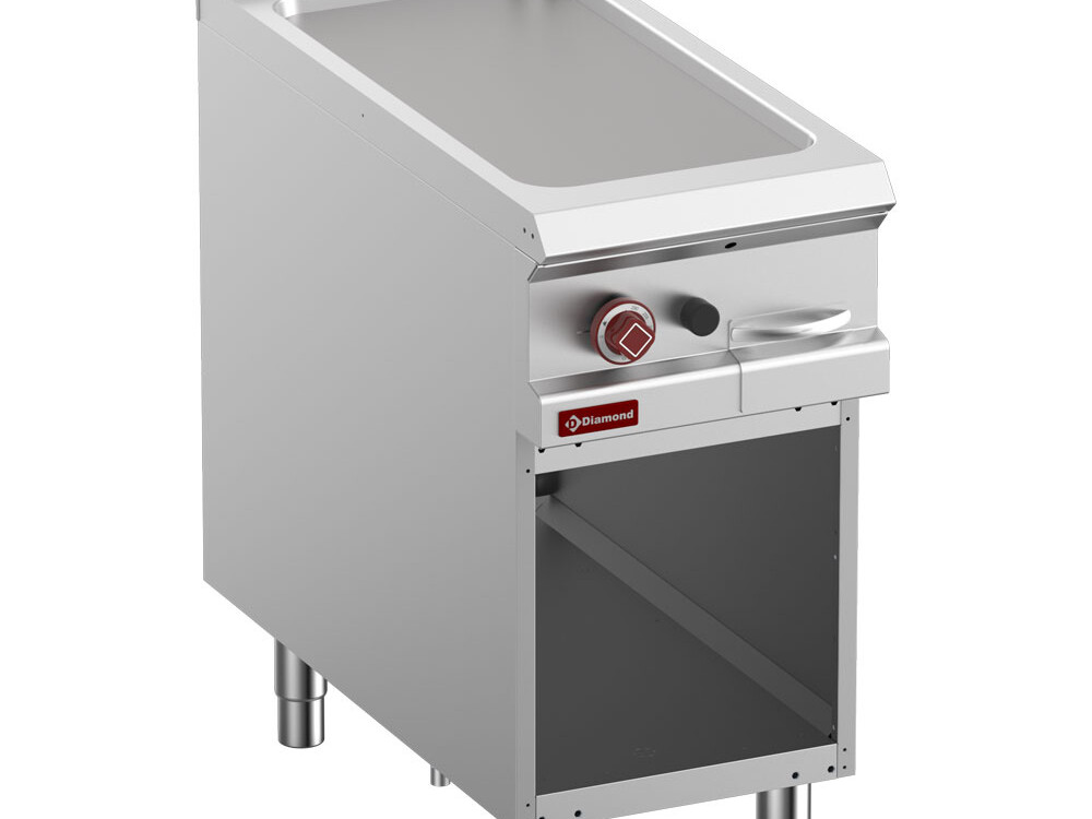 Plaque de cuisson lisse gaz module 1/2, armoire ouverte - professionnel professionnel de qualité