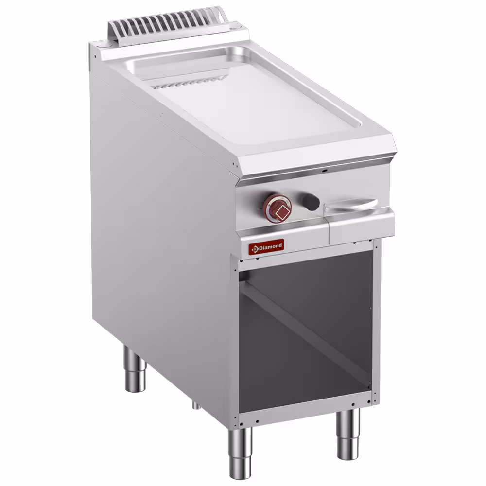Plaque de cuisson lisse gaz,  chromée module 1/2,  armoi... - cuisine professionnel de qualité