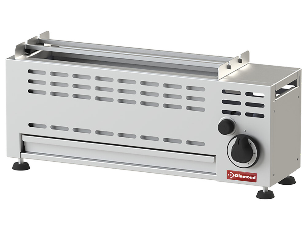 Grill Brochettes gaz - 1 bruleur - 1 x7 - équipement professionnel de qualité