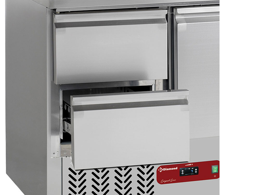 Kit bloc tiroirs (1/2 + 1/2 h100),  pour ... - restauration professionnel de qualité