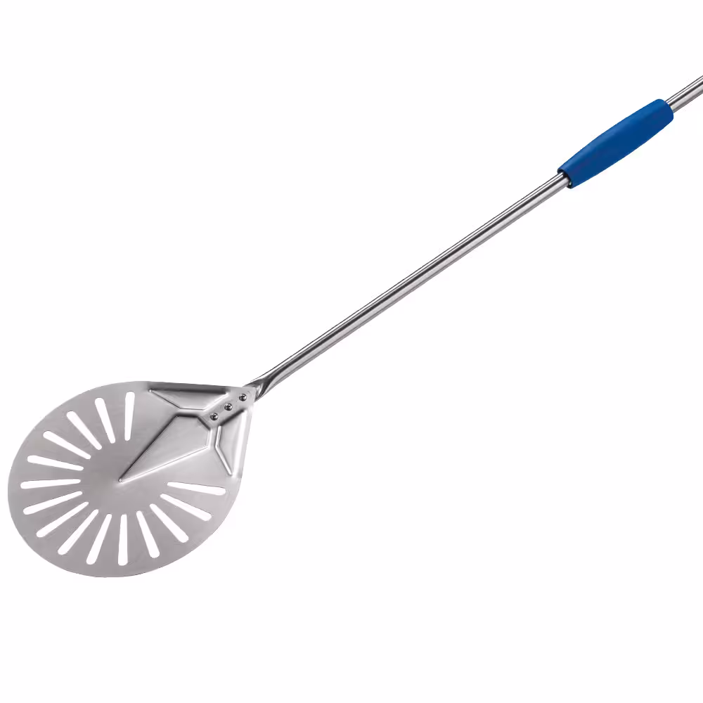 Petite pelle ronde en inox Ø 200 mm perforée - équipement professionnel de qualité