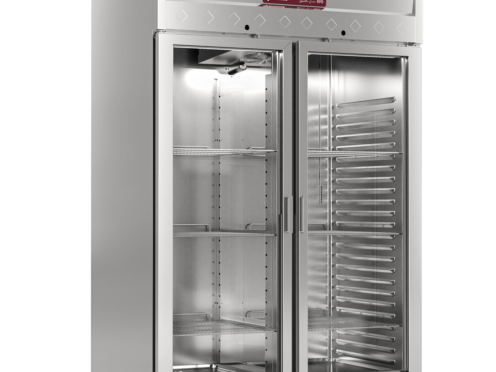 Armoire frigorifique ventilée 1400 Lit. 2 portes vitrée... - cuisine professionnel de qualité
