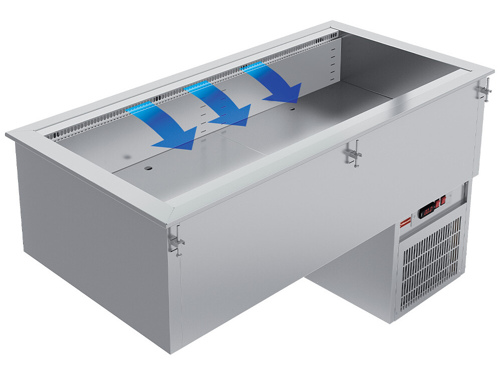Elément cuve réfrigérée, ventilée, 4x 1/1 - professionnel professionnel de qualité