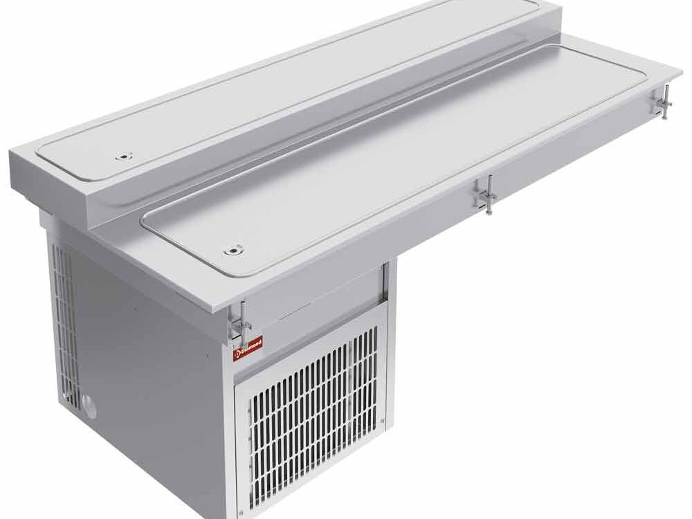 Élément top réfrigéré, 2 niveaux, 3x 1/1 - restauration professionnel de qualité