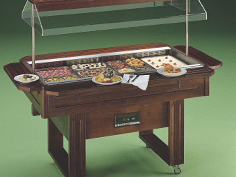 Buffet vitrocéramique capacité 4 1/1 - restauration professionnel de qualité