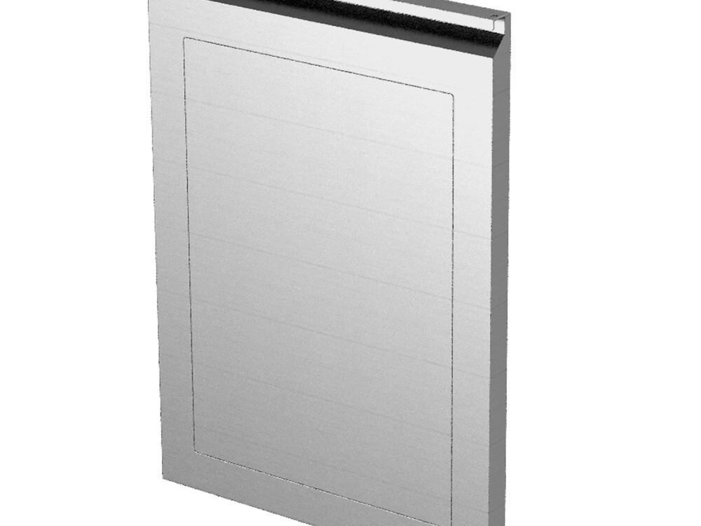 Porte pleine inox x … - restauration professionnel de qualité