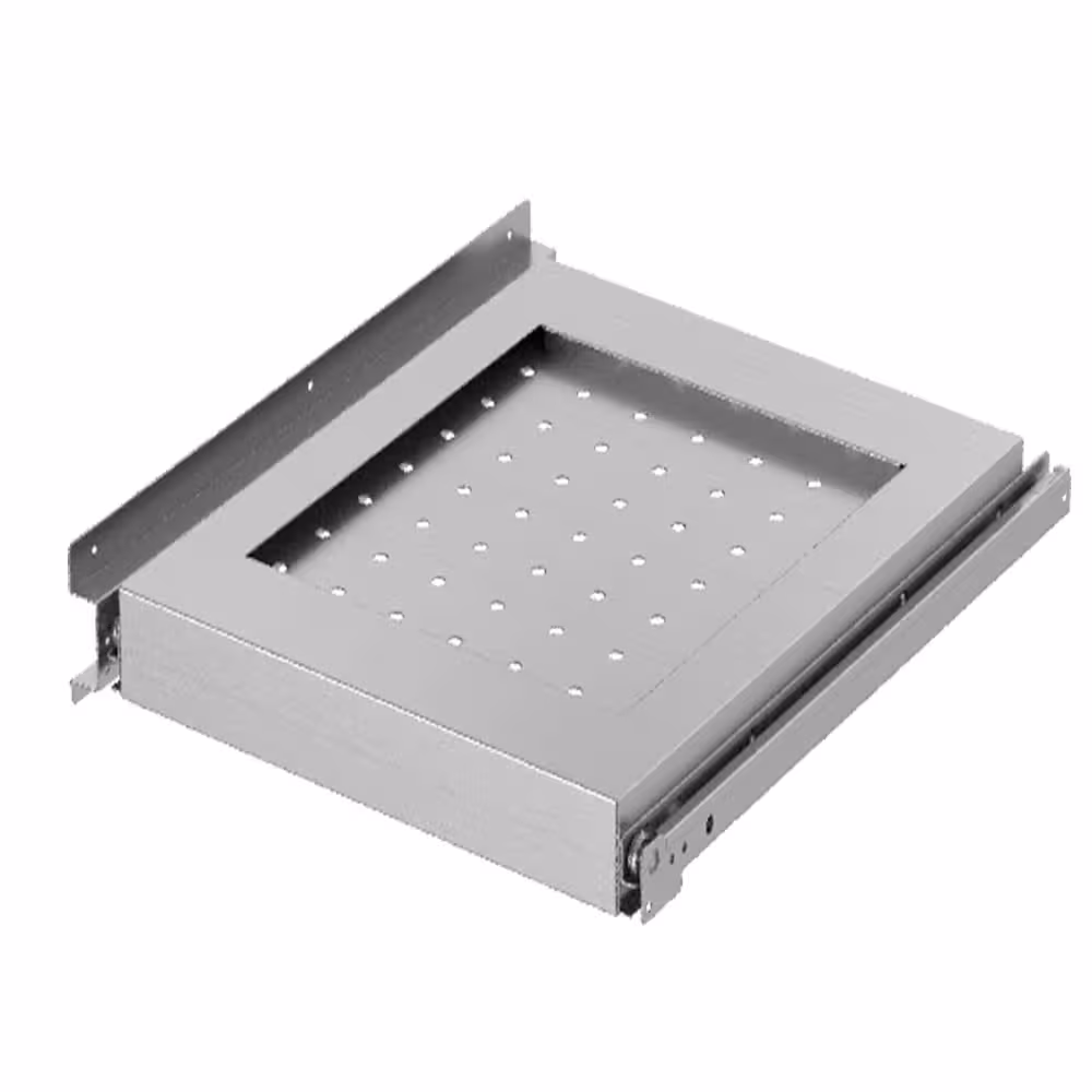Etagère de fond inox extractible sur guides pour compart... - professionnel professionnel de qualité