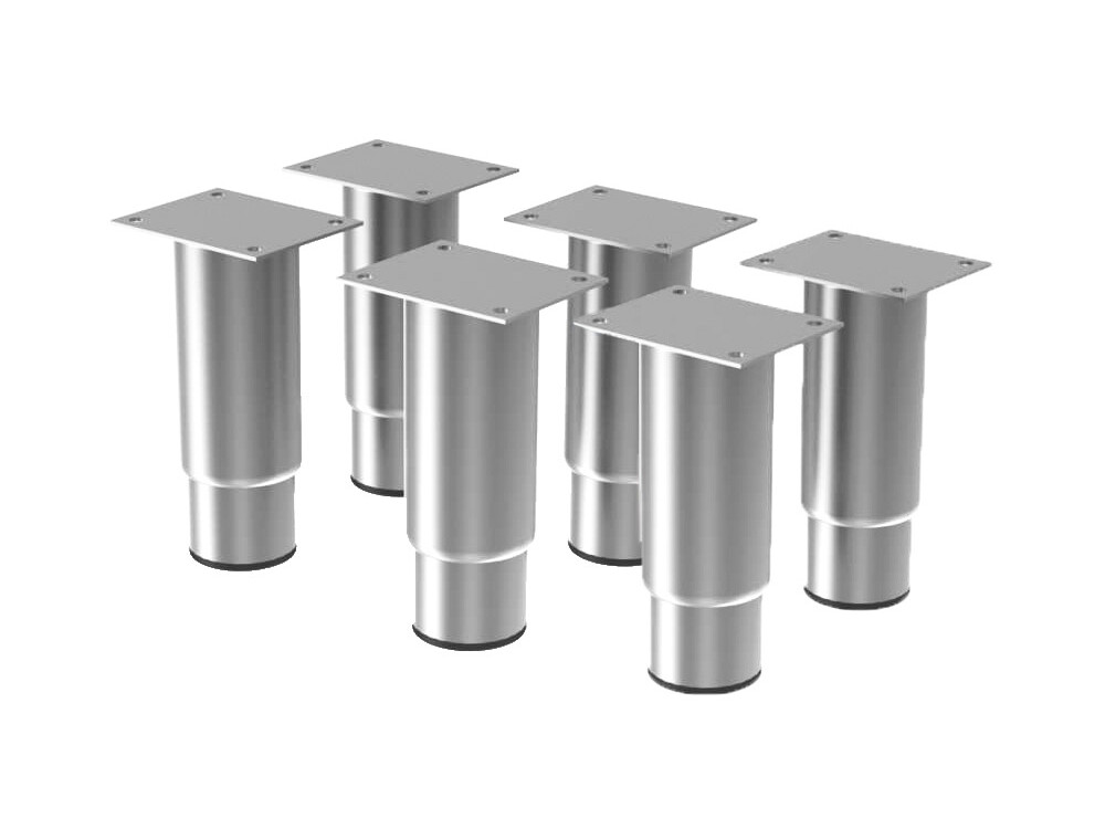 Kit de 6 Pieds inox réglable (h.125mm) - équipement professionnel de qualité