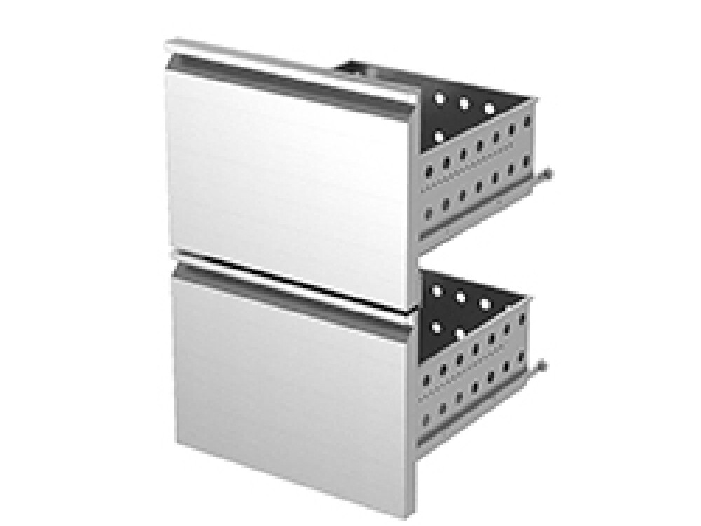 Kit bloc tiroirs (1/2+1/2) inox x ... - professionnel professionnel de qualité