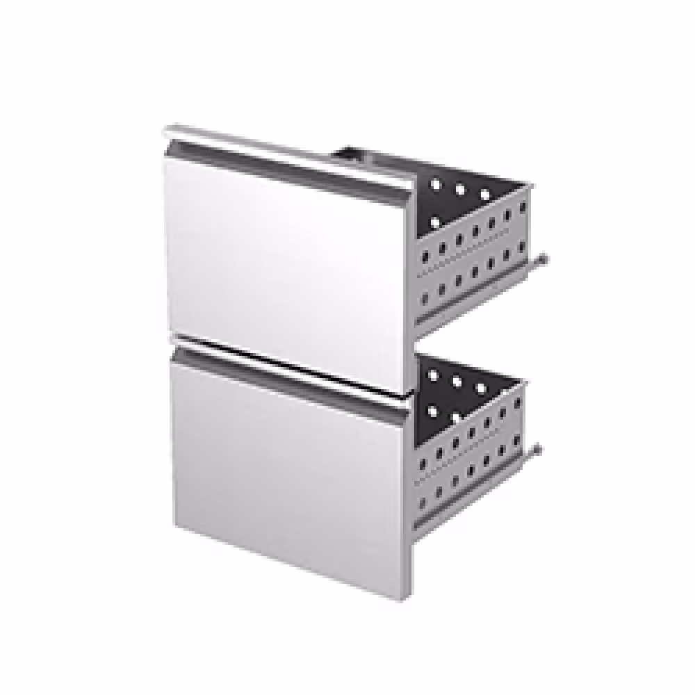 Kit bloc tiroirs (1/2+1/2) inox x ... - professionnel professionnel de qualité