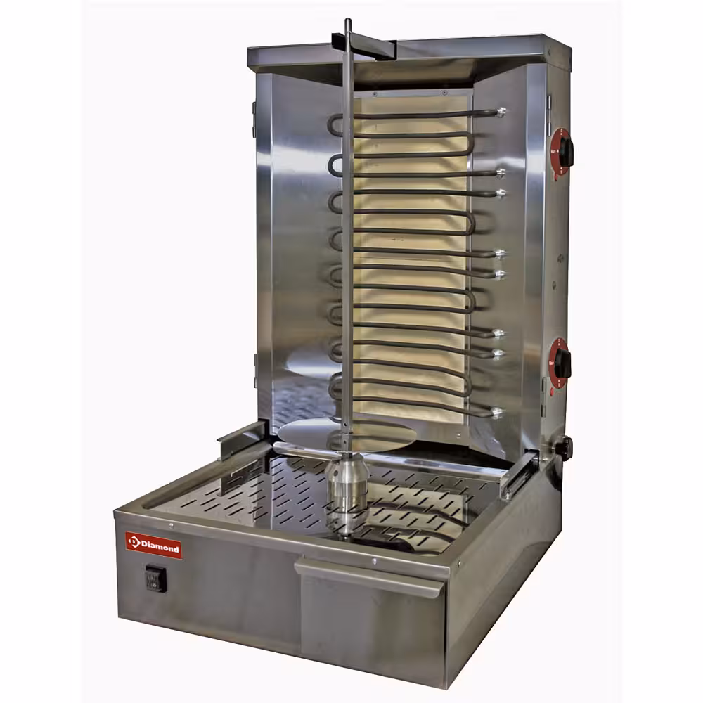 Gyros grill électrique 35 kg - équipement professionnel de qualité