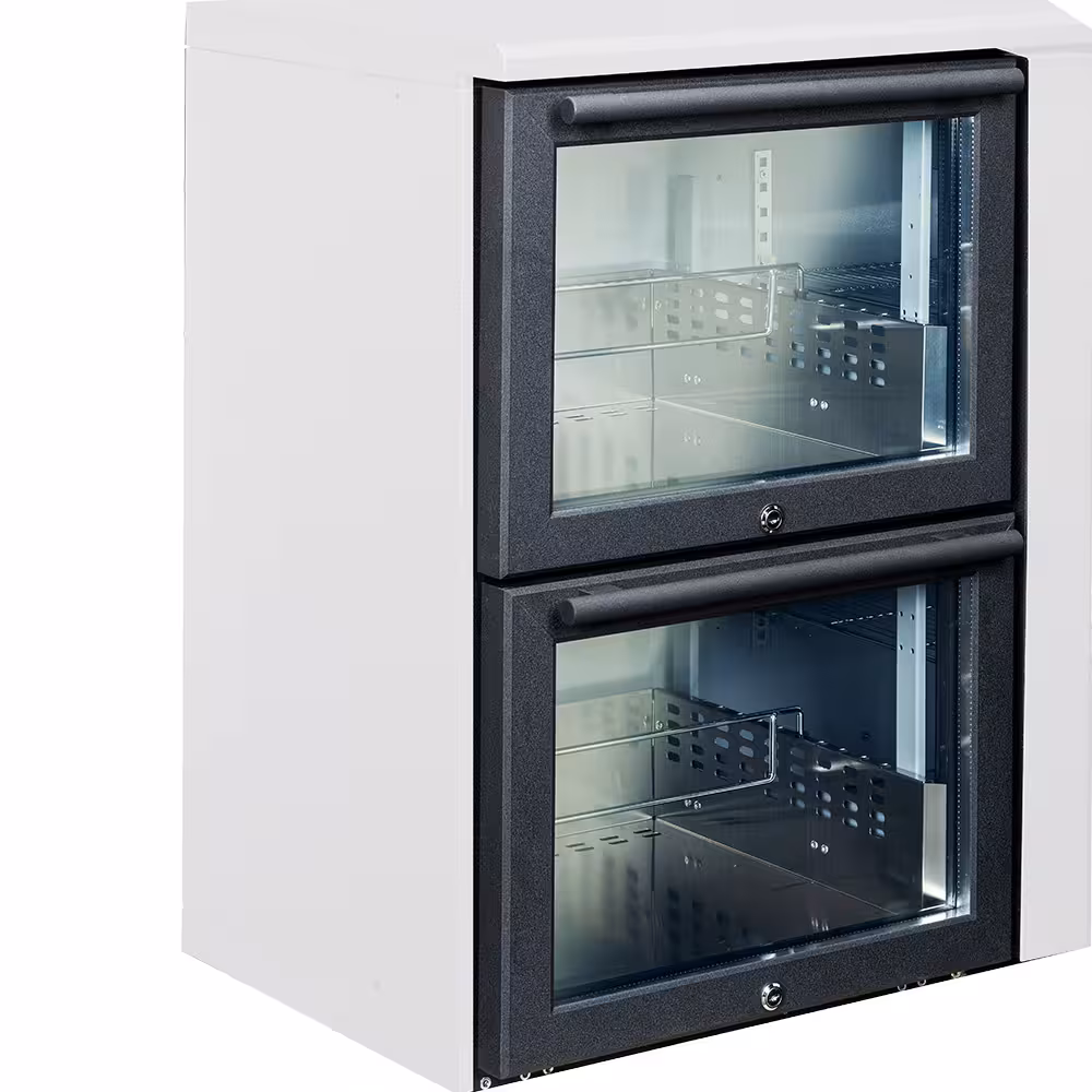 Kit bloc tiroirs vitrés (1/2 + 1/2) x … - restauration professionnel de qualité