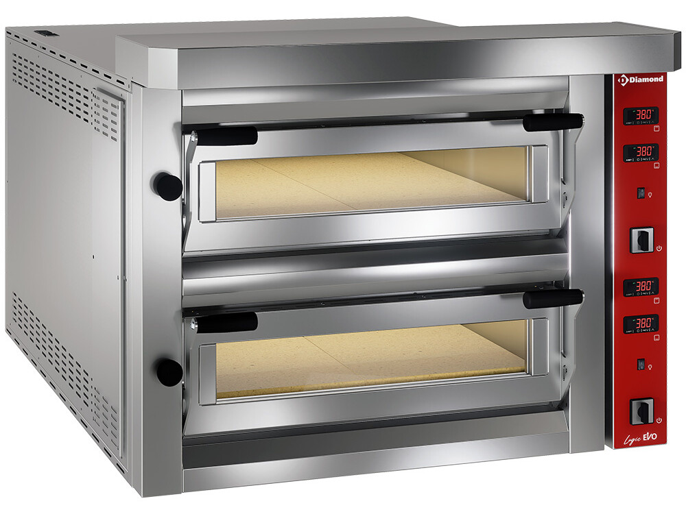Four électrique à pizzas,  2x 6 pizzas - équipement professionnel de qualité