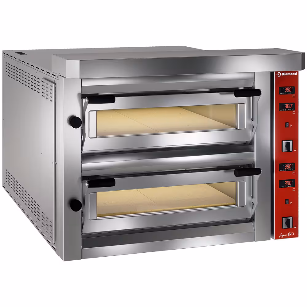 Four électrique à pizzas,  2x 6 pizzas - équipement professionnel de qualité