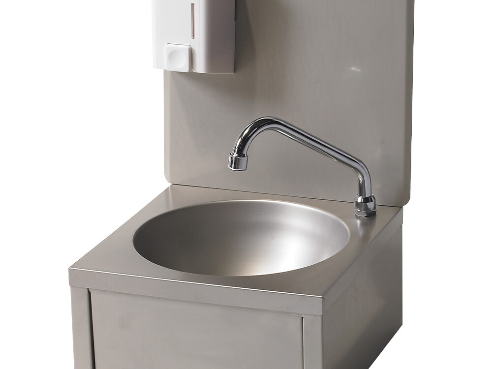 Lave-mains mural avec distributeur de savon 500ml - cuisine professionnel de qualité