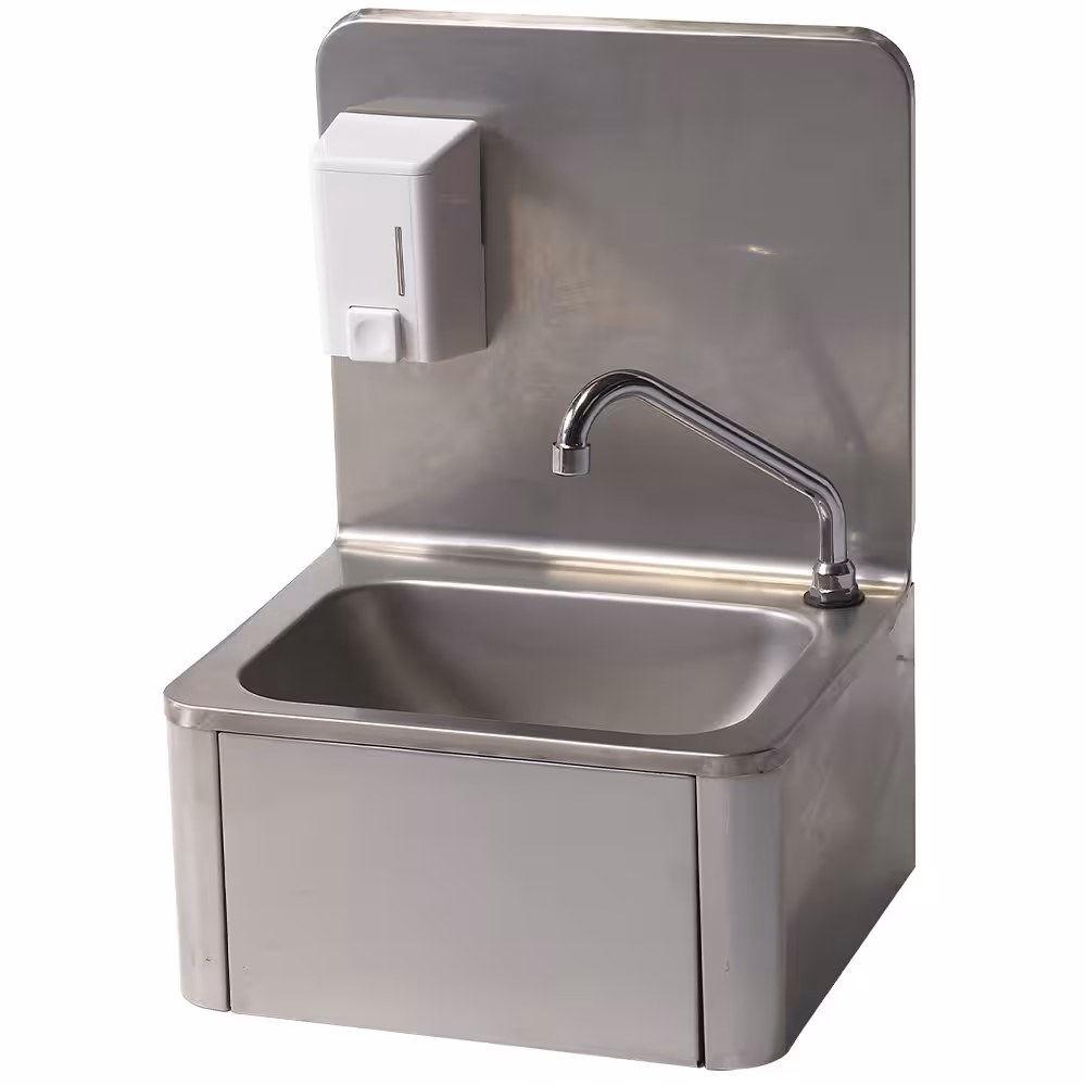 Lave-mains mural avec distributeur de savon 500 ml - professionnel professionnel de qualité