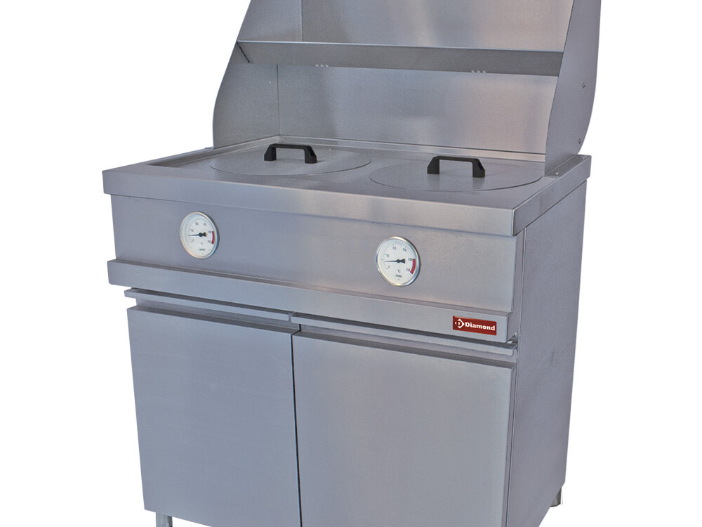 Friteuse gaz , 2 cuves rondes, mécanique - restauration professionnel de qualité