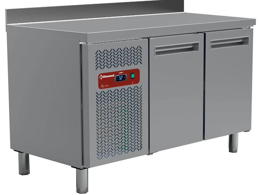 Table frigorifique,  ventilée,  2 portes 1/1 (260 Lit.) - équipement professionnel de qualité