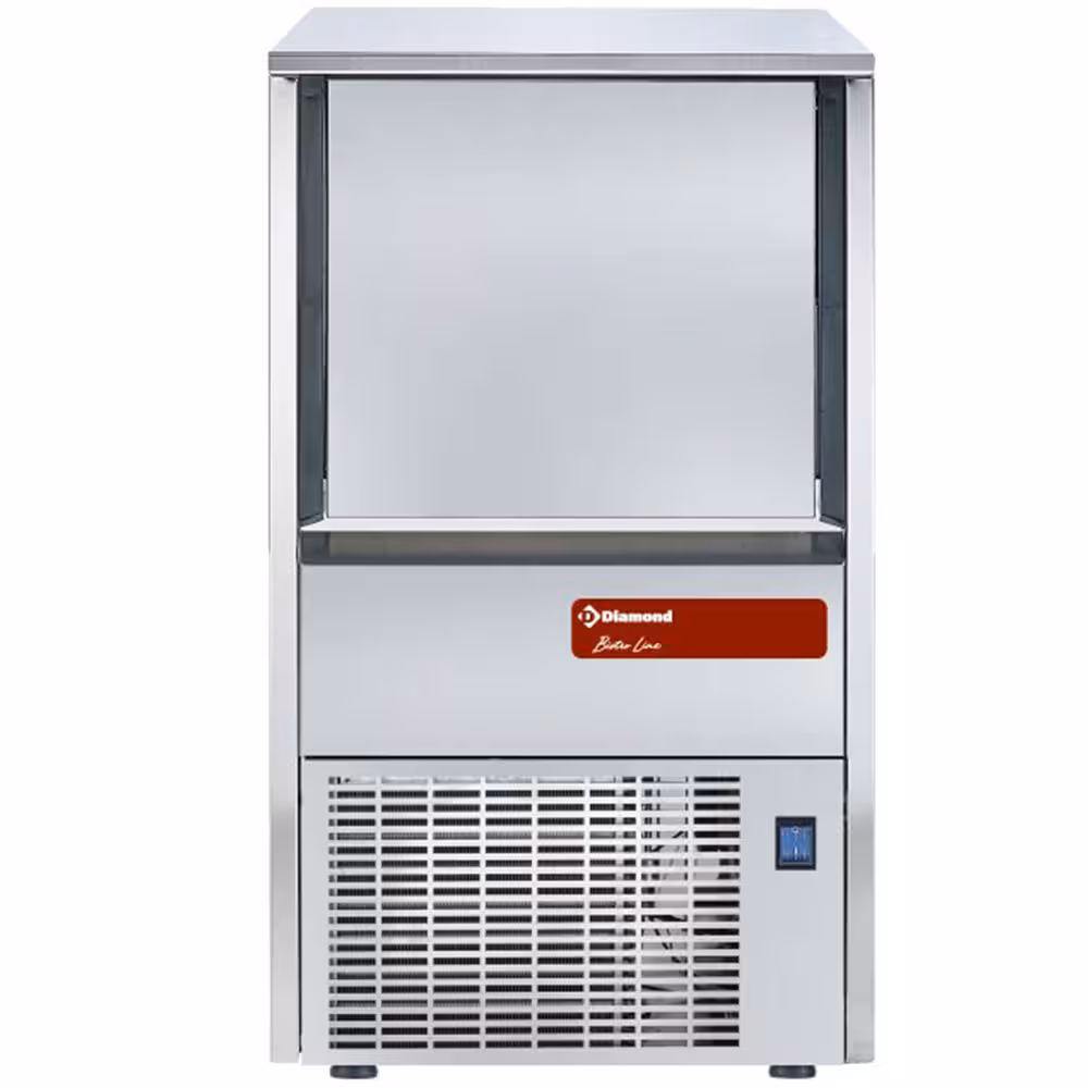 Machine à glaçons creux 31kg avec réserve 12 kg - restauration professionnel de qualité