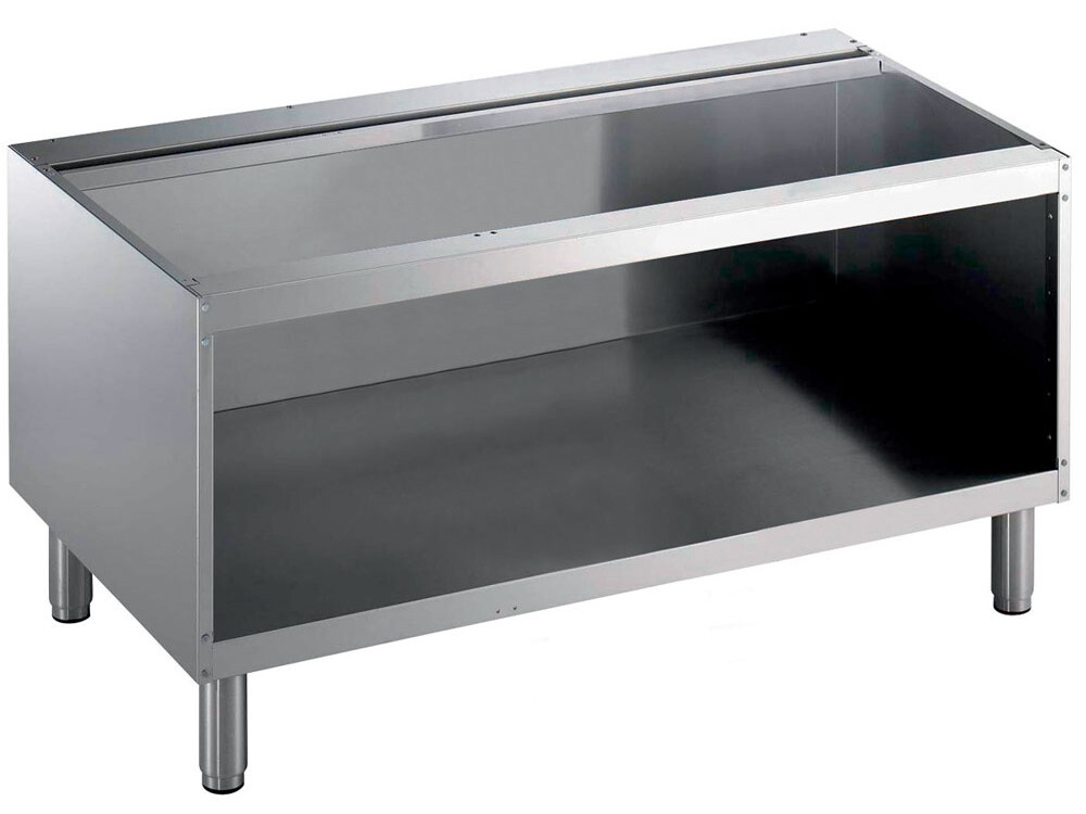 Soubassement ouvert,  1200 mm,  inox 304 - cuisine professionnel de qualité