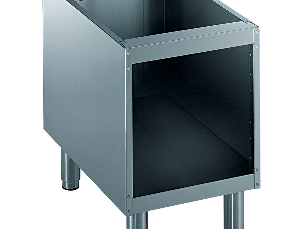 Soubassement ouvert,  400 mm,  inox 304 - restauration professionnel de qualité