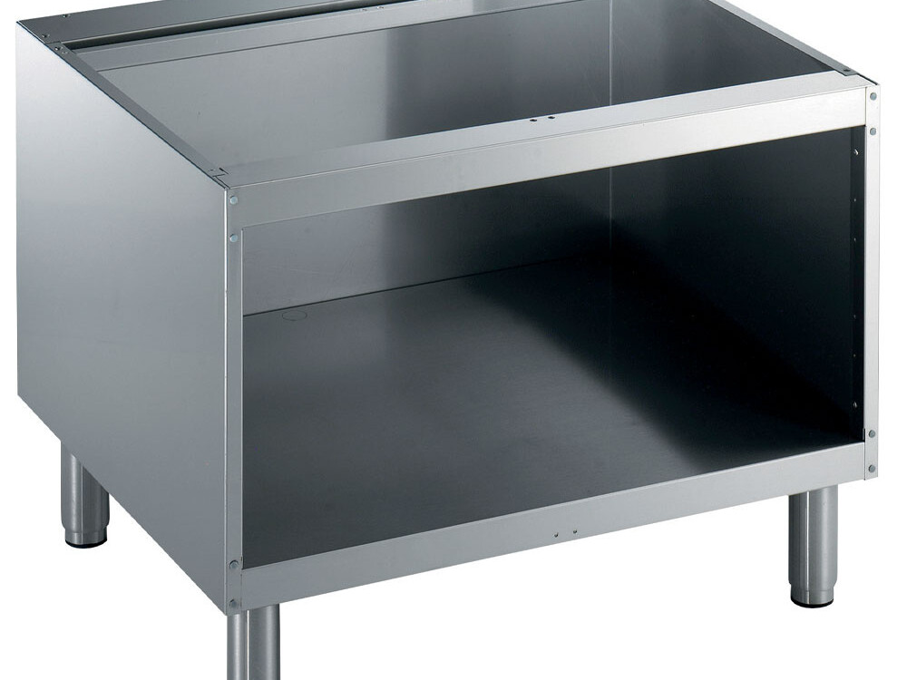 Soubassement ouvert, 800 mm, inox 304 - cuisine professionnel de qualité