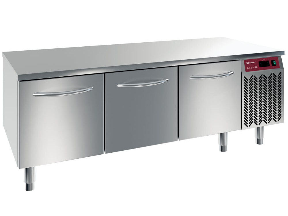 Soubassement congélateur,  3 tiroirs 1/1-h 200 mm - restauration professionnel de qualité