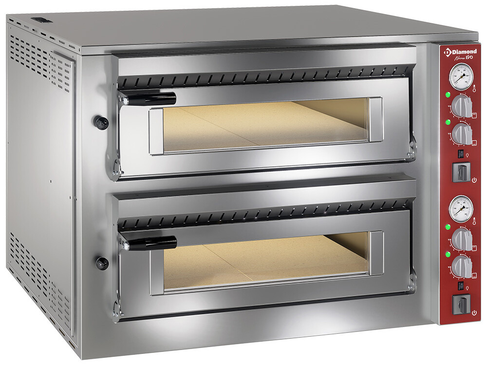 Four électrique 2x 4 pizzas - restauration professionnel de qualité