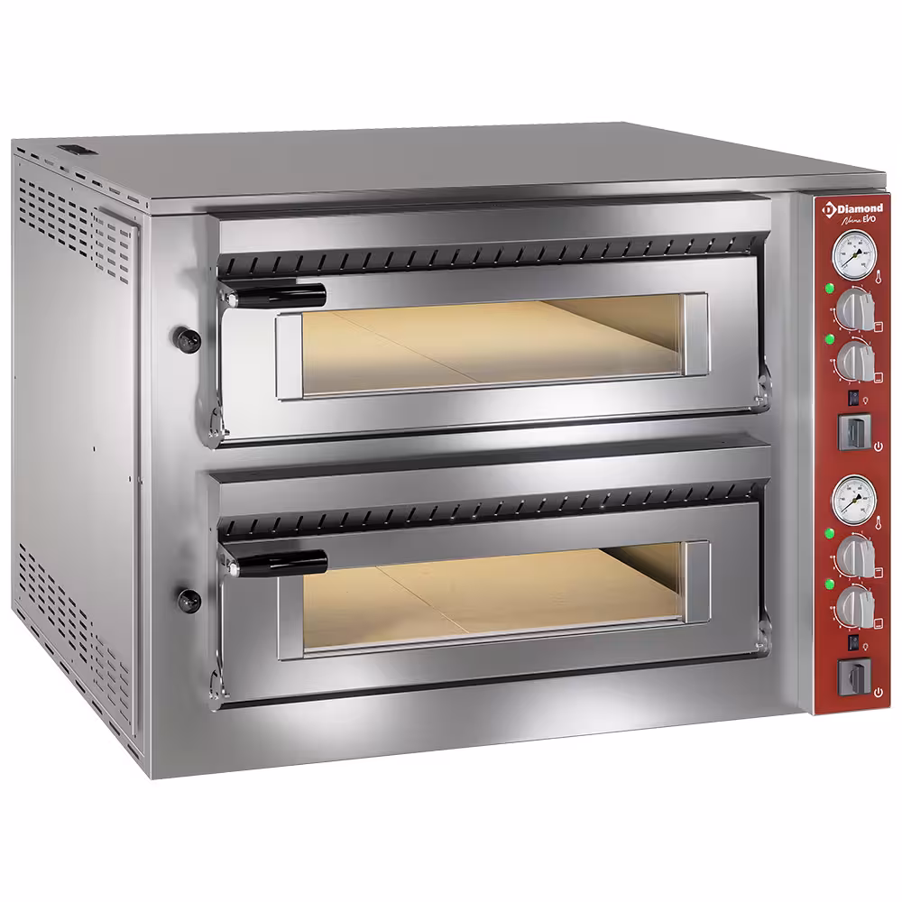 Four électrique 2x 4 pizzas - restauration professionnel de qualité