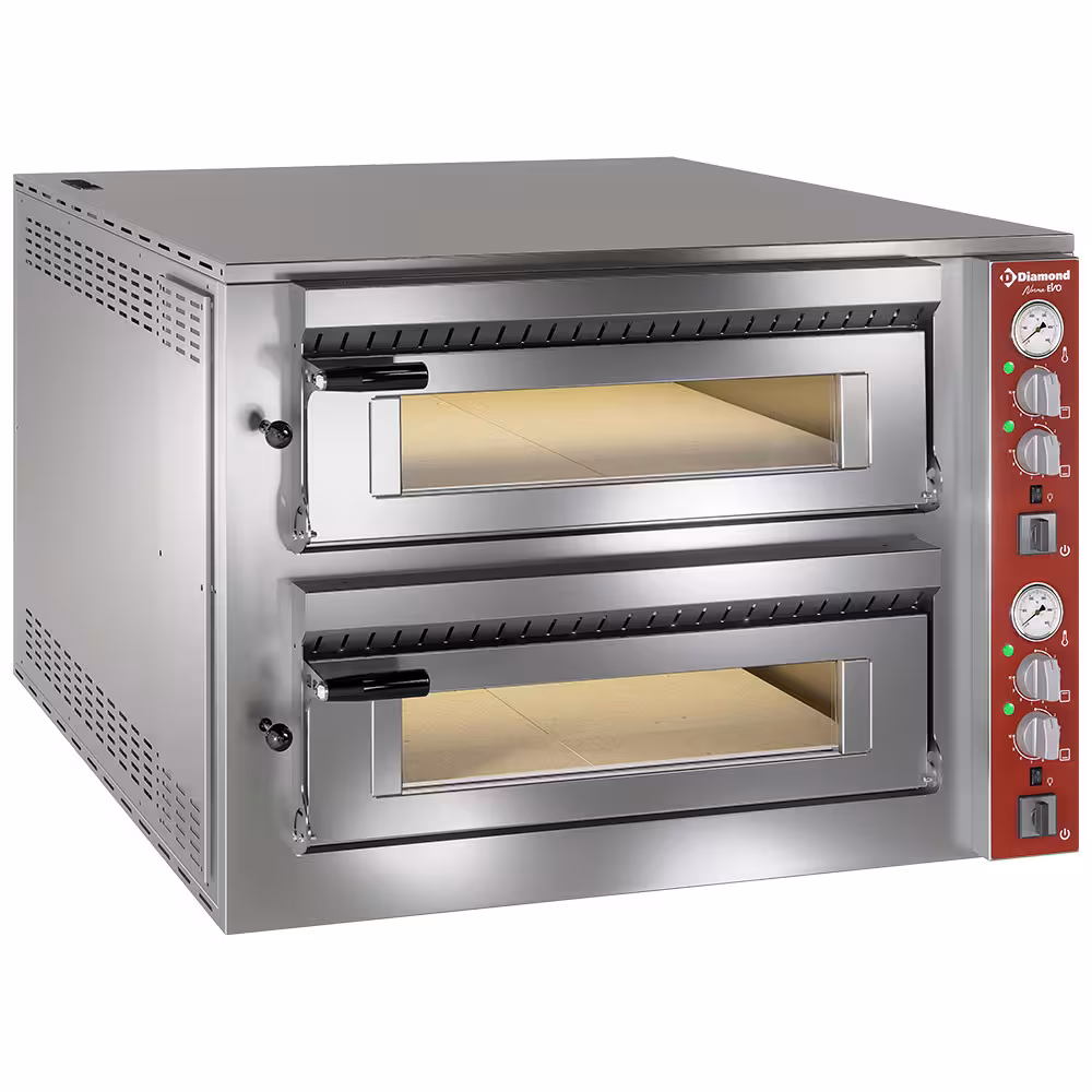 Four électrique 2x 6 pizzas - cuisine professionnel de qualité