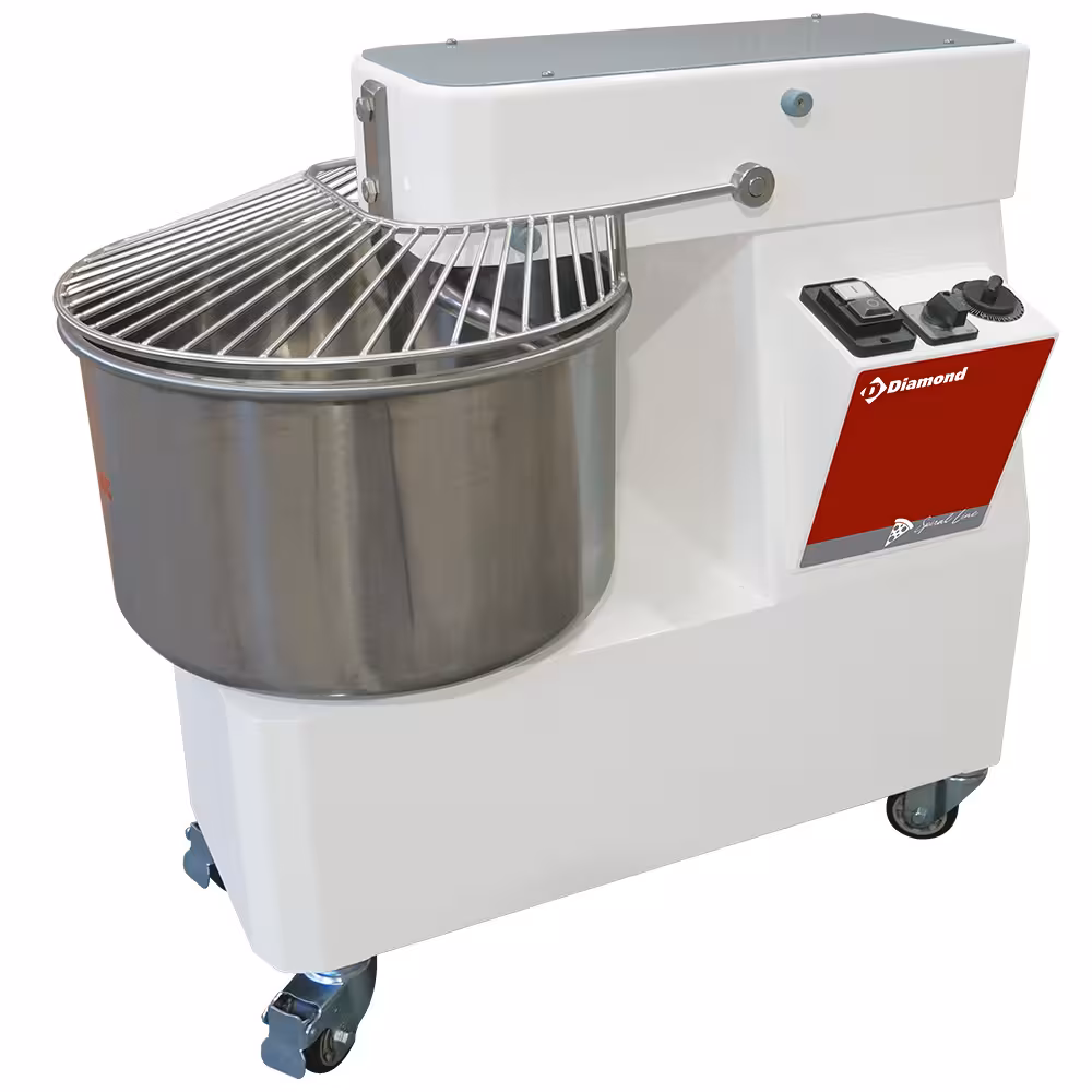 Pétrin à spirale 53 litres,  2 vitesses,  timer,  sur r... - professionnel professionnel de qualité