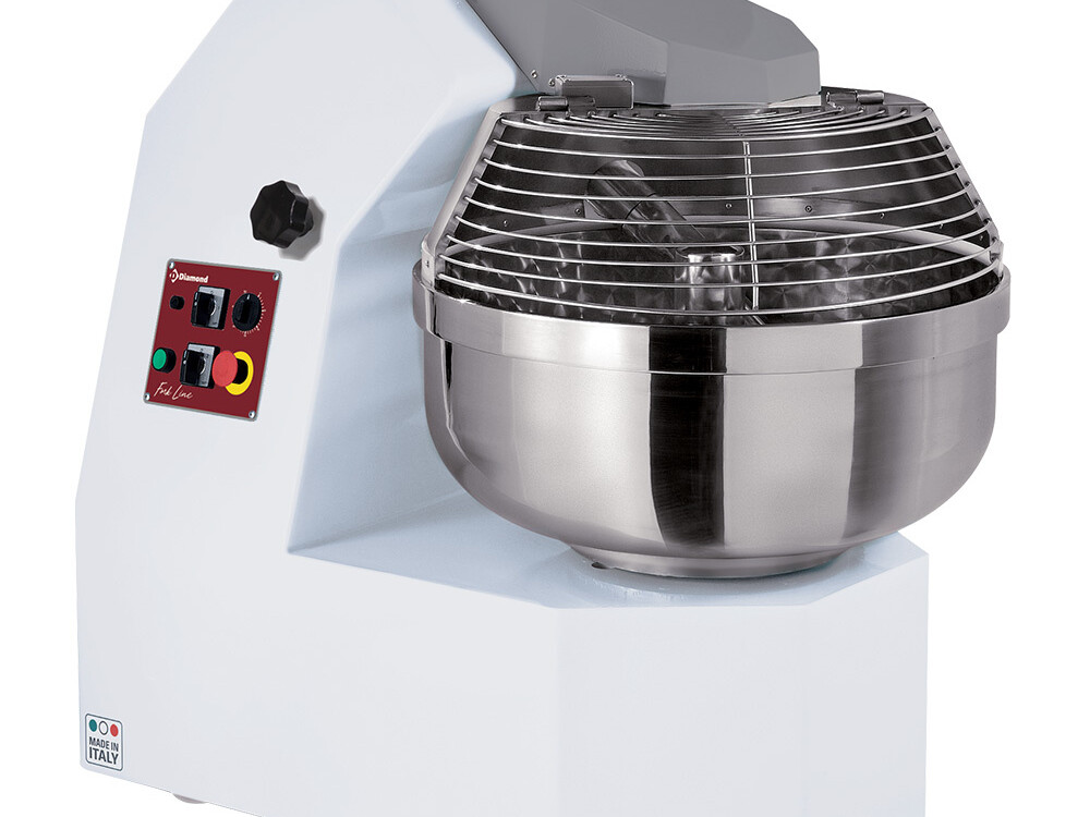 Pétrins à fourche 60 Kg. 2 vit. - Timer,  2 roues + 2 v... - cuisine professionnel de qualité