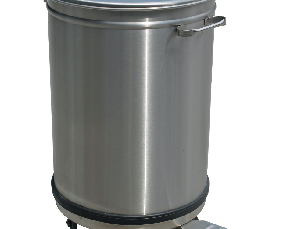 Poubelle avec couvercle à pédale, 50 litres - restauration professionnel de qualité