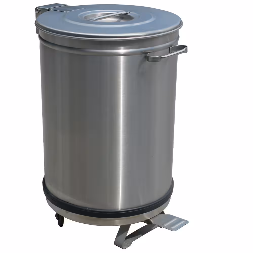 Poubelle avec couvercle à pédale,  50 litres - restauration professionnel de qualité