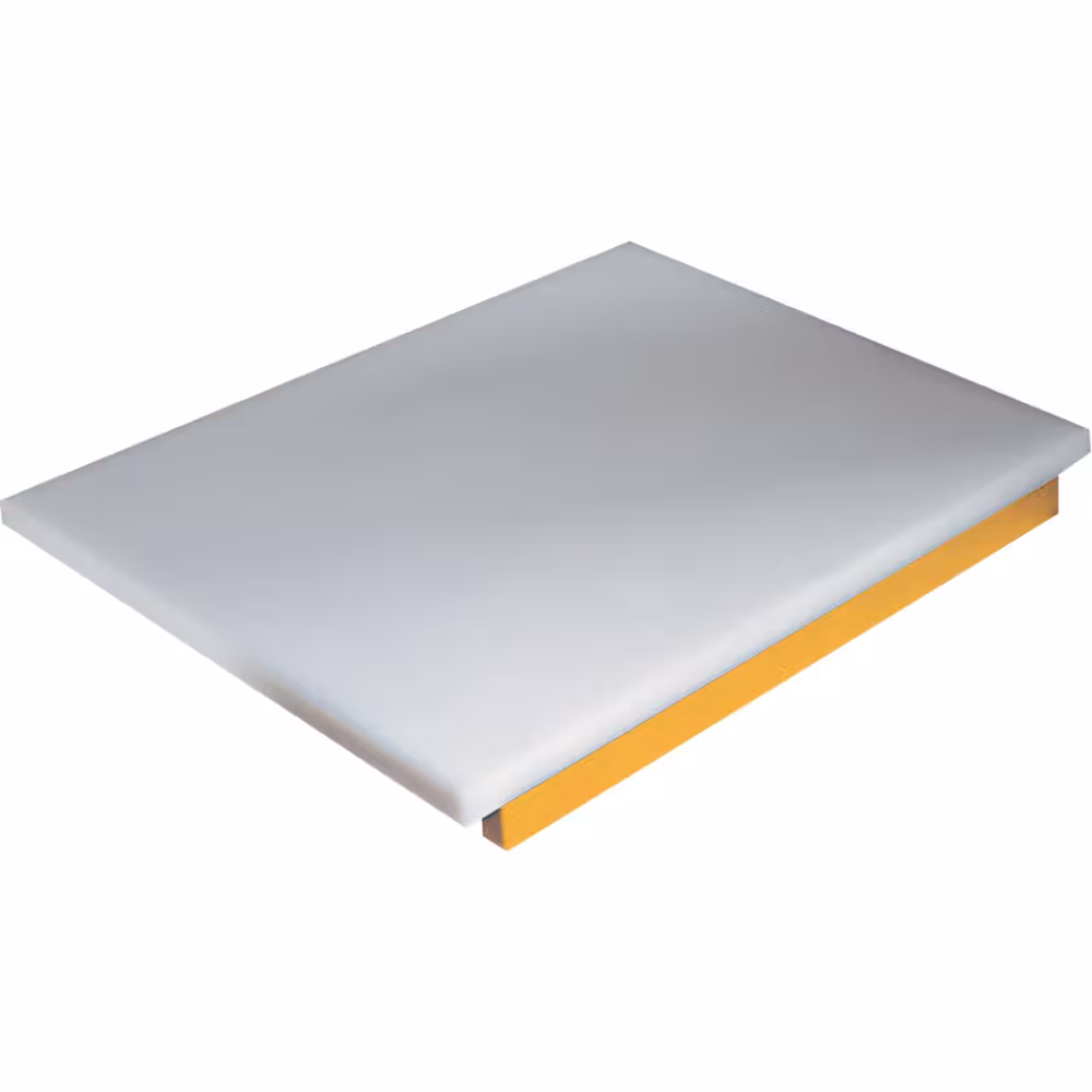 Planche de découpe en polyéthylène pour poulet (jaune) - cuisine professionnel de qualité