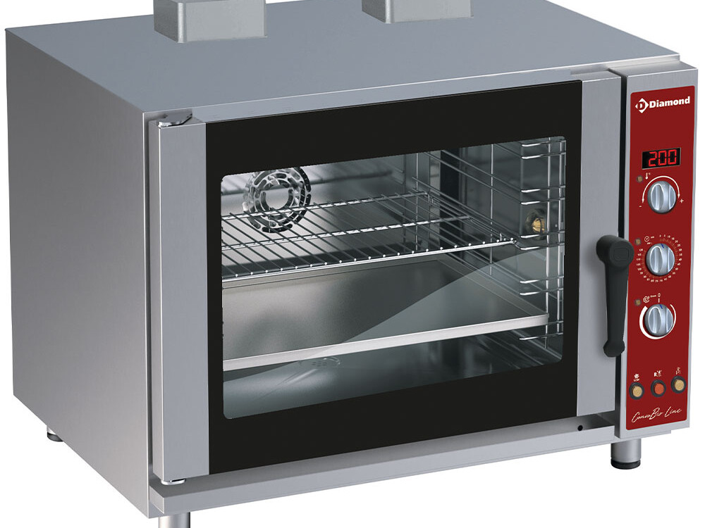 Four à convection gaz, 5x (), humidificateur automatique - équipement professionnel de qualité