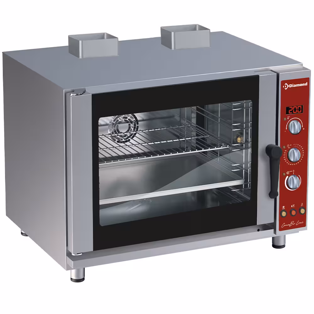 Four à convection gaz,  5x (),  humidificateur automatique - équipement professionnel de qualité