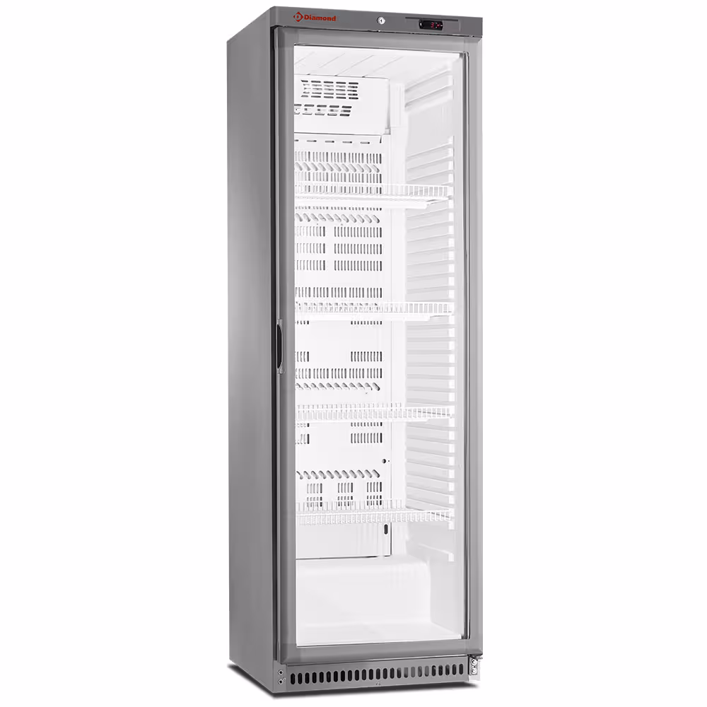 Armoire frigorifique,  vitrée,  ventilée,  400 Lit. aci... - cuisine professionnel de qualité