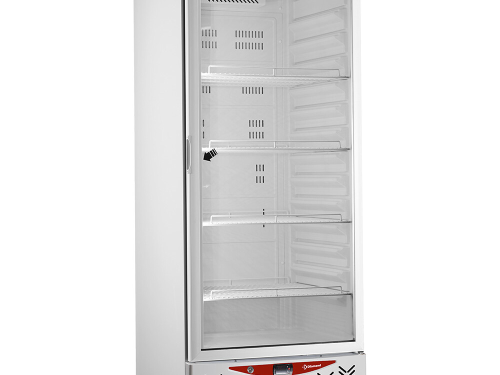 Frigo ventilé, porte vitrée, 525 litres, GN2/1+600x4... - professionnel professionnel de qualité