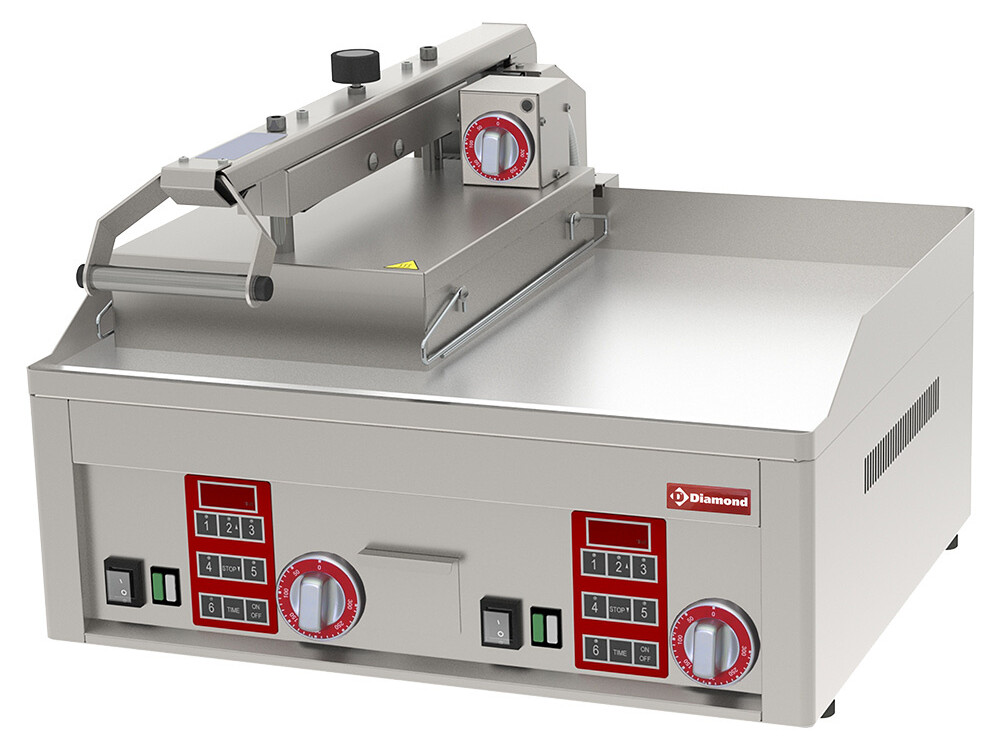 Grill Clam lisse, chromé, 3x 230/1V - restauration professionnel de qualité