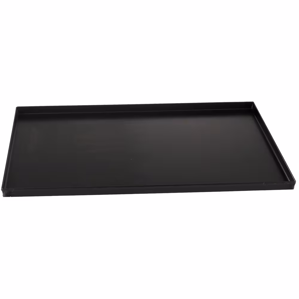 Plaque en tôle noire 600x400 bord droit 20 mm - restauration professionnel de qualité