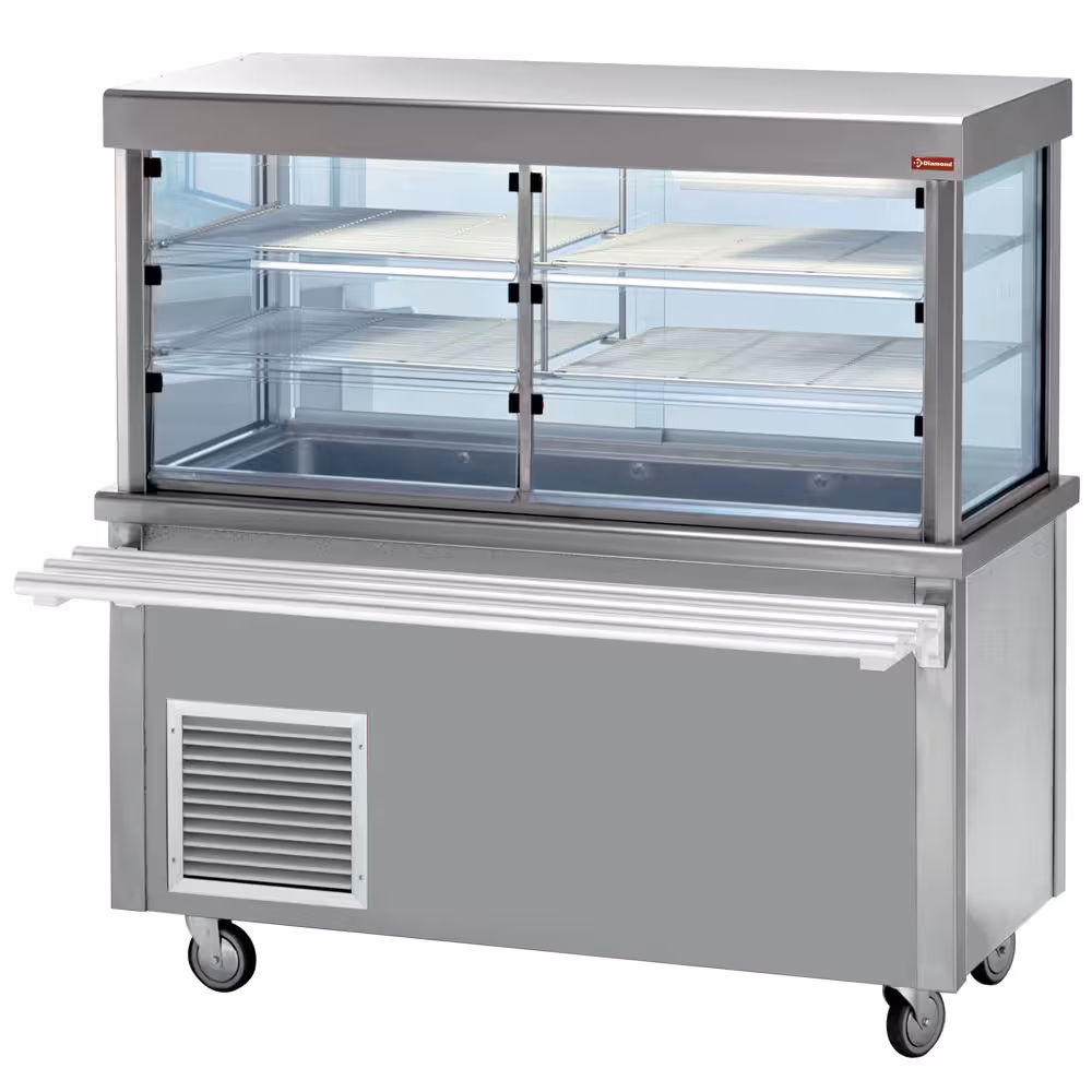 Elément vitrine et top refrigéré sur armoire frigoritique - équipement professionnel de qualité