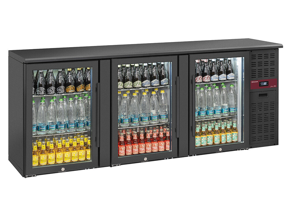Refroidisseur de bouteilles 3 portes vitrées,  500 litre... - professionnel professionnel de qualité