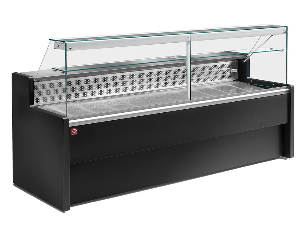 Comptoirs vitrine réfrigérés à vitre droite 90°,  av... - restauration professionnel de qualité