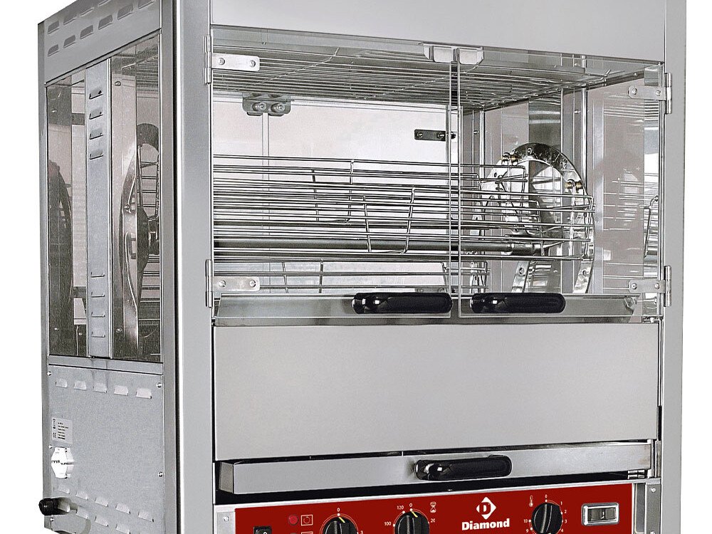 Rôtissoire à balancelles,  25 poulets - équipement professionnel de qualité