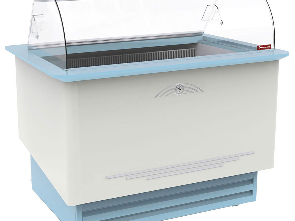 Comptoir présentoir statique, crème glacée, 10 bacs ... - équipement professionnel de qualité