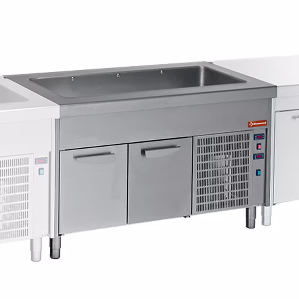 Elément cuve réfrigerée sur armoire réfrigerée 6x 1/1 - cuisine professionnel de qualité