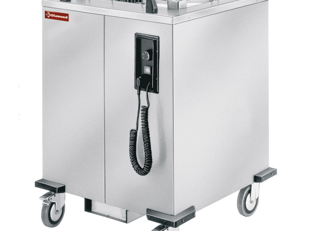 Chariot chauffant à ressorts pour paniers 500x500 mm - équipement professionnel de qualité